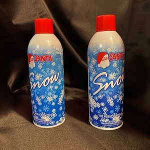 Vintage Santa spray snow